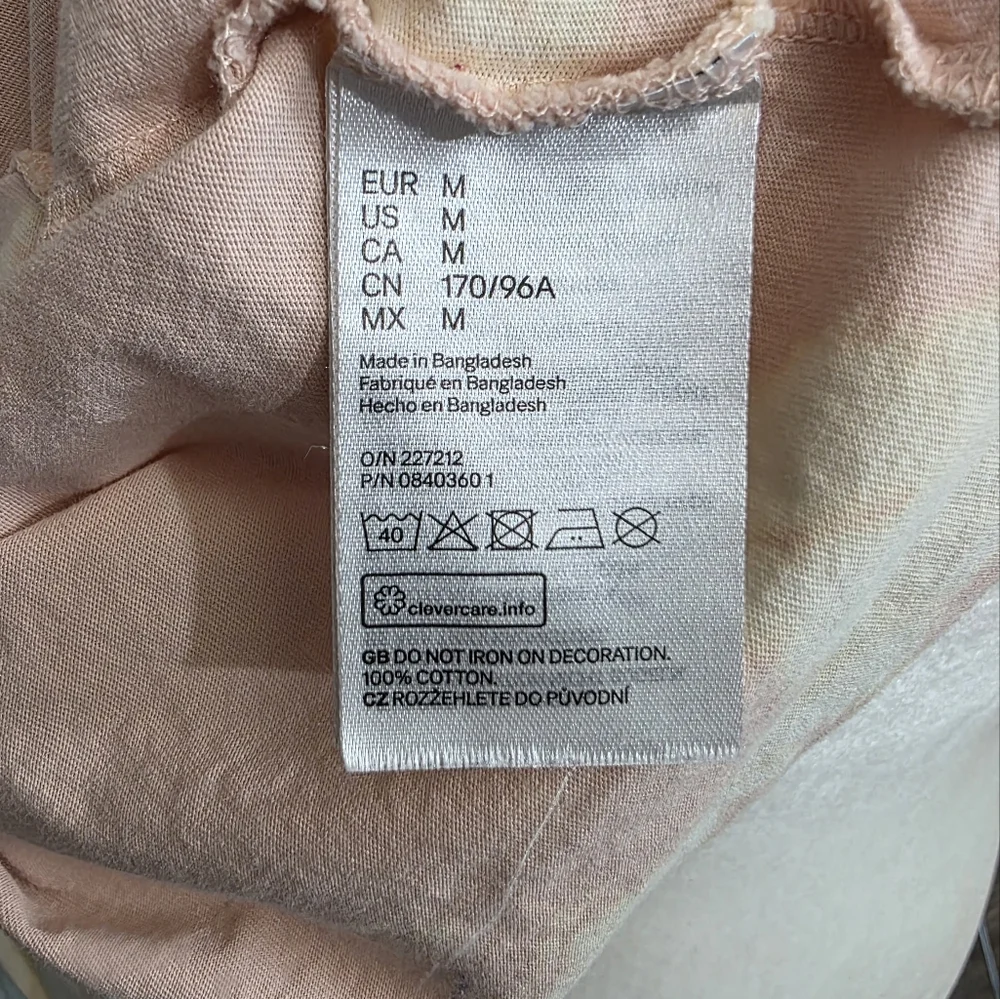 H&M Divided Baby It You Bleach Dye Top Size M - Picture 10 of 10